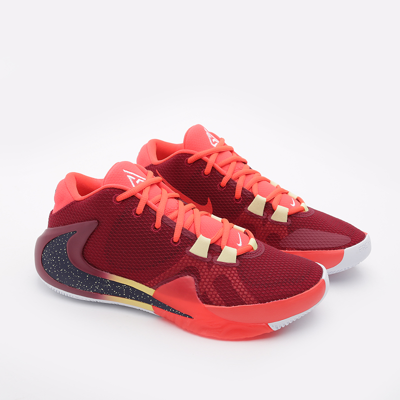 мужские бордовые баскетбольные кроссовки Nike Zoom Freak 1 BQ5422-600 - цена, описание, фото 1